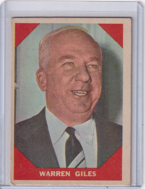1960 Fleer Baseball #73 Warren Giles