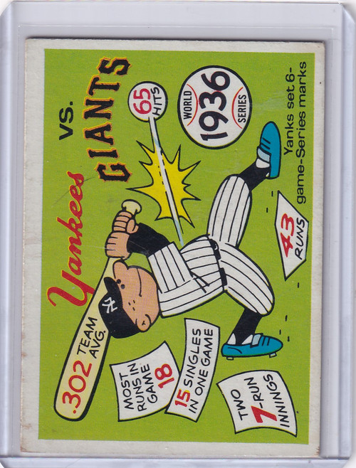 1968 Fleer World Series #33 1936 World Series – New York vs. New York