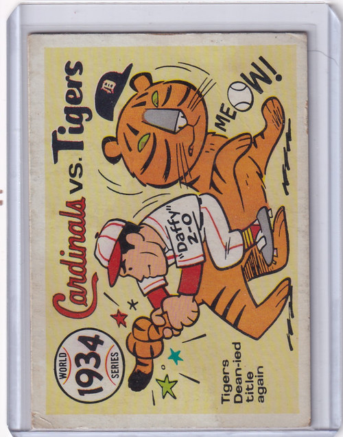 1968 Fleer World Series #31 1934 World Series – St. Louis vs. Detroit