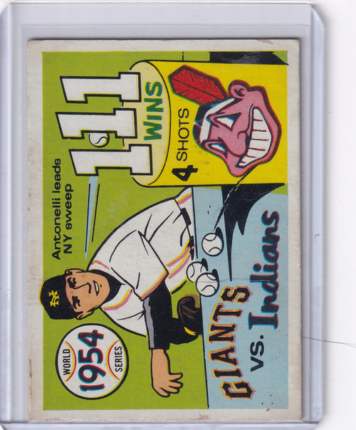 1968 Fleer World Series #51 1954 World Series – New York vs. Cleveland