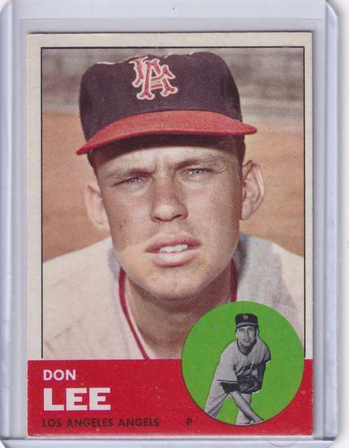 1963 Topps 372 Don Lee - Los Angeles Angels