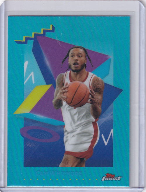 2024-25 Finest Basketball Sky Blue #128 Cam Whitmore - Houston Rockets