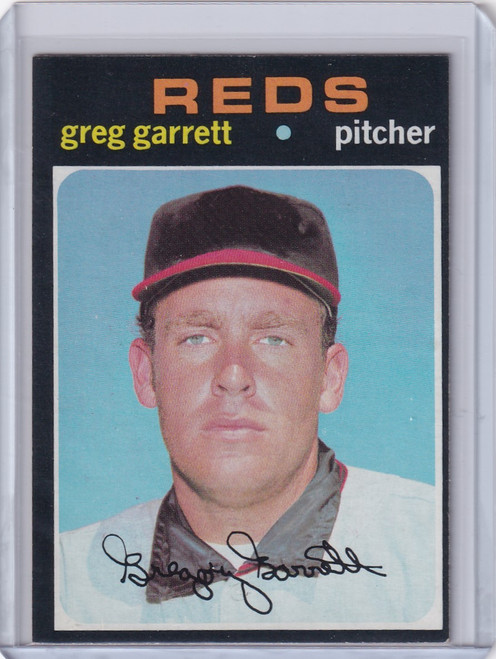 1971 Topps Baseball #377 Greg Garrett - Cincinnati Reds