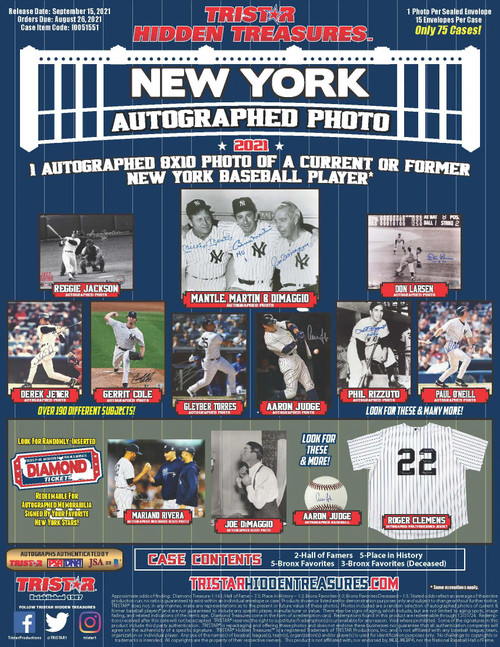 2021 TRISTAR HIDDEN TREASURES AUTOGRAPHED 8X10 PHOTOS BRONX EDITION 2021 TRISTAR HIDDEN TREASURES AUTOGRAPHED 8X10 PHOTOS BRONX EDITION