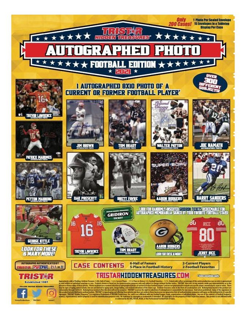 2021 TRISTAR HIDDEN TREASURES AUTOGRAPHED 8X10 PHOTOS FOOTBALL EDITION 2021 TRISTAR HIDDEN TREASURES AUTOGRAPHED 8X10 PHOTOS FOOTBALL EDITION