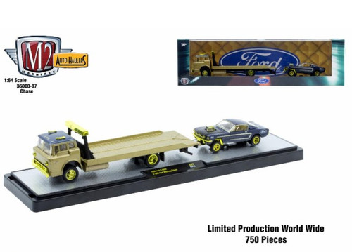 M2 Machines Auto Hauler 87 1990 Ford C-8000 1966 Ford Mustang Gasser CHASE