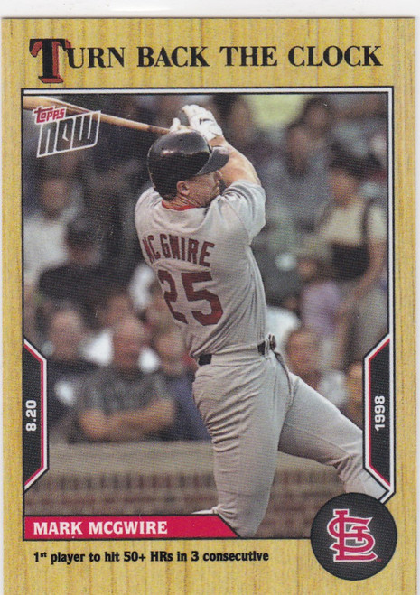 2022 TURN BACK THE CLOCK #143 MARK MCGWIRE- ST LOUIS CARDINALS