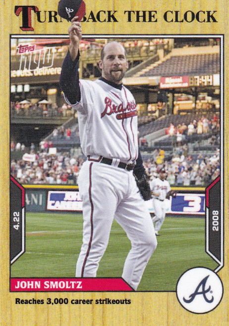 2021 TURN BACK THE CLOCK #22 JOHN SMOLTZ- ATLANTA BRAVES