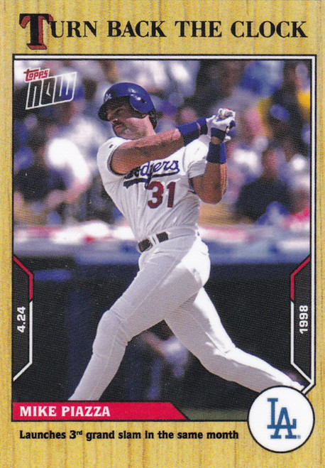 2021 TURN BACK THE CLOCK #24 MIKE PIAZZA- LOS ANGELES DODGERS