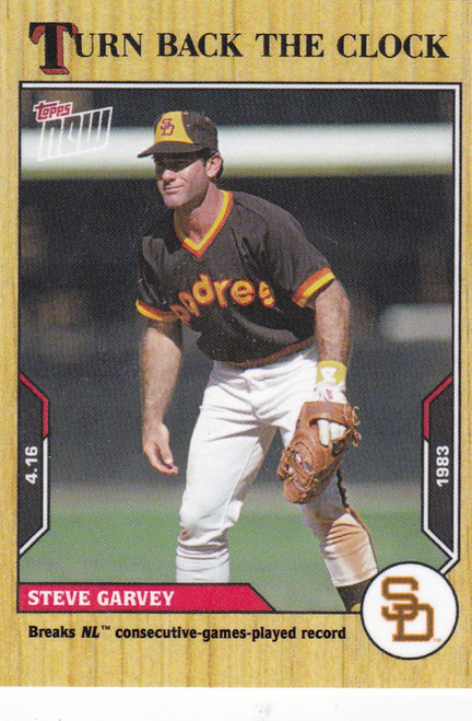 2021 TURN BACK THE CLOCK #16 STEVE GARVEY- SAN DIEGO PADRES