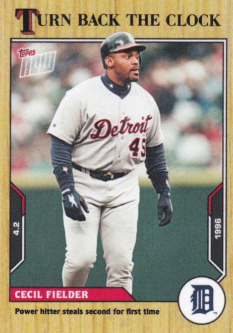2021 TURN BACK THE CLOCK #2 CECIL FIELDER- DETROIT TIGERS