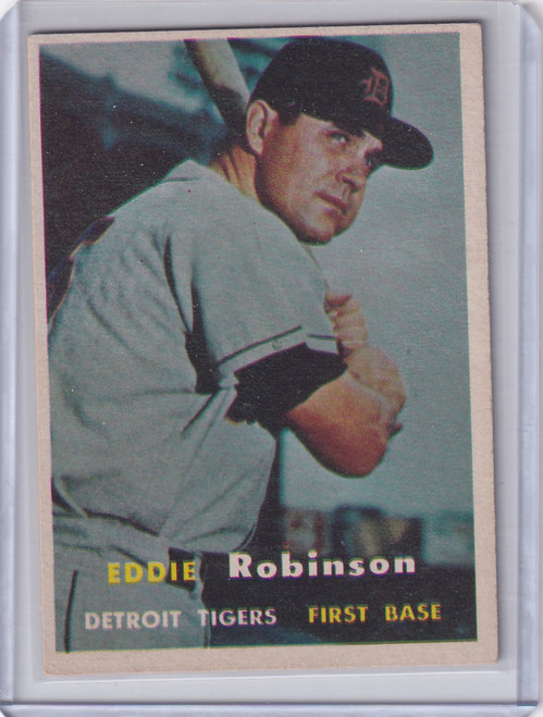 1957 Topps Baseball #238 Eddie Robinson - Detroit Tigers