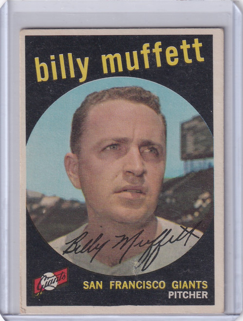 1959 Topps Baseball #241 Billy Muffett - San Francisco Giants