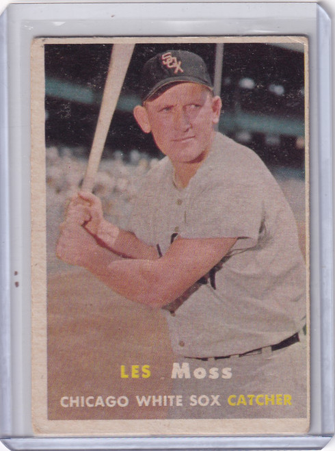 1957 Topps Baseball #213 Les Moss - Chicago White Sox