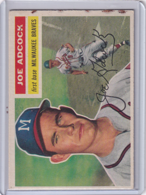 1956 Topps #320 Joe Adcock - Milwaukee Braves