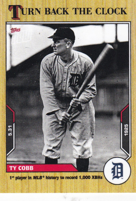 2021 TURN BACK THE CLOCK #61 TY COBB- DETROIT TIGERS