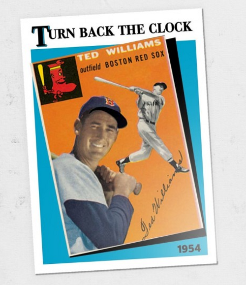 2018 Topps TBT '89 TURN BACK THE CLOCK DESIGN #30 TED WILLIAMS