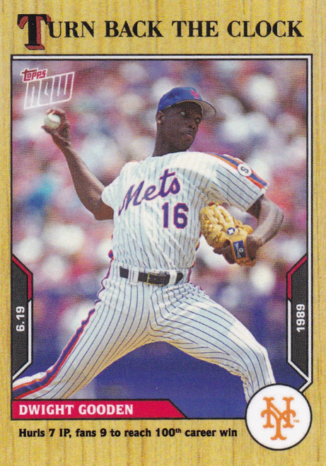 2021 TURN BACK THE CLOCK #80 DWIGHT GOODEN- NEW YORK METS