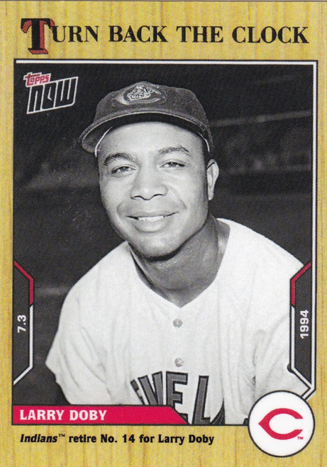 2021 TURN BACK THE CLOCK #94 LARRY DOBY- CLEVELAND INDIANS