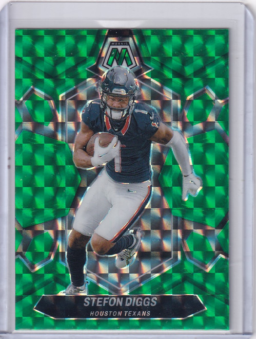2024 Panini Mosiac Prizm Green #87 Stefon Diggs - Houston Texans