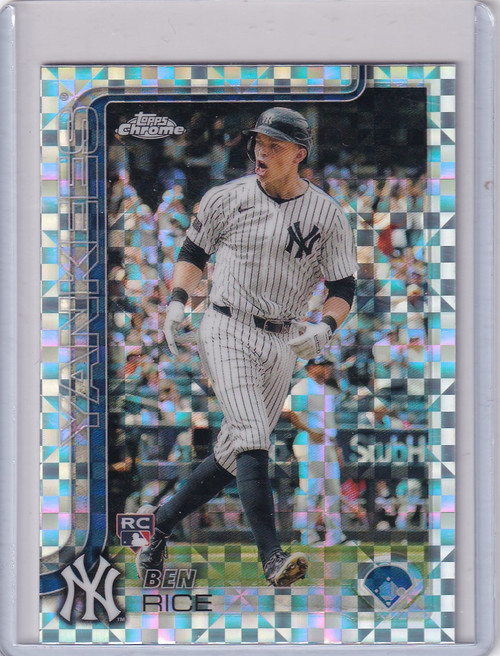 2025 Topps Chrome Xfractor #139 Ben Rice - New York Yankees