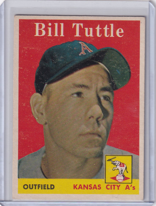 1958 Topps #23 Bill Tuttle - Kansas City Athletics