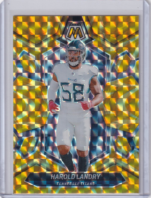 2024 Panini Prizm Yellow Reactive #216 Harold Landry - Tennessee Titans