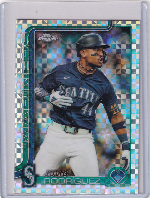 2025 Topps Chrome Xfractor #261 Julio Rodriguez - Seattle Mariners