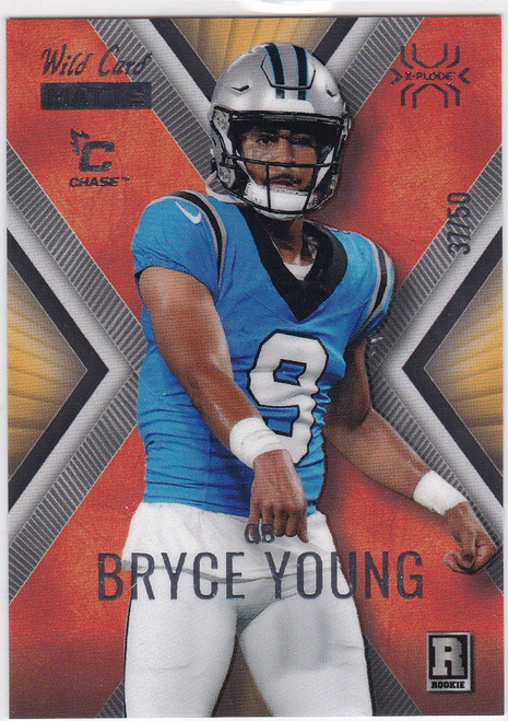 2023 Wild Card Matte Chase #MXP-BY Bryce Young X-Plode 37/50 Panthers