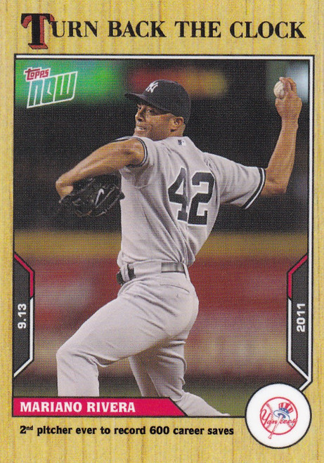 2021 TURN BACK THE CLOCK #166 MARIANO RIVERA- NEW YORK YANKEES