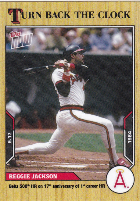 2021 TURN BACK THE CLOCK #170 REGGIE JACKSON- CALIFORNIA ANGELS
