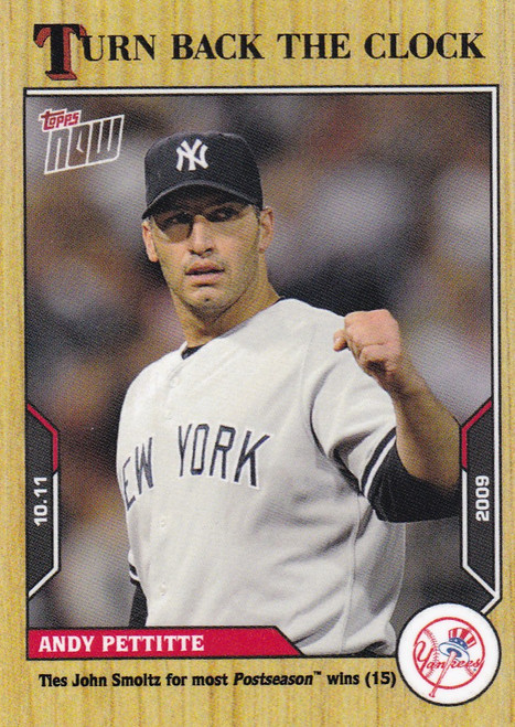 2021 TURN BACK THE CLOCK #194 ANDY PETTITTE- NEW YORK YANKEES