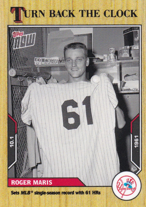 2021 TURN BACK THE CLOCK #184 ROGER MARIS- NEW YORK YANKEES