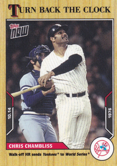 2021 TURN BACK THE CLOCK #197 CHRIS CHAMBLISS- NEW YORK YANKEES