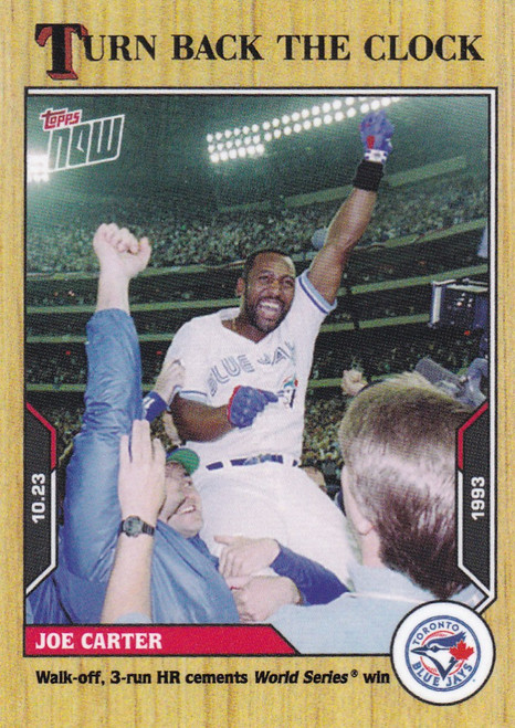 2021 TURN BACK THE CLOCK #206 JOE CARTER- TORONTO BLUE JAYS