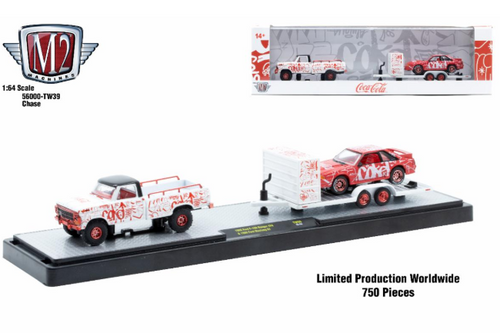 M2 Machines Auto Hauler TW39 1969 Ford F100 Ranger 90 Ford Mustang CHASE