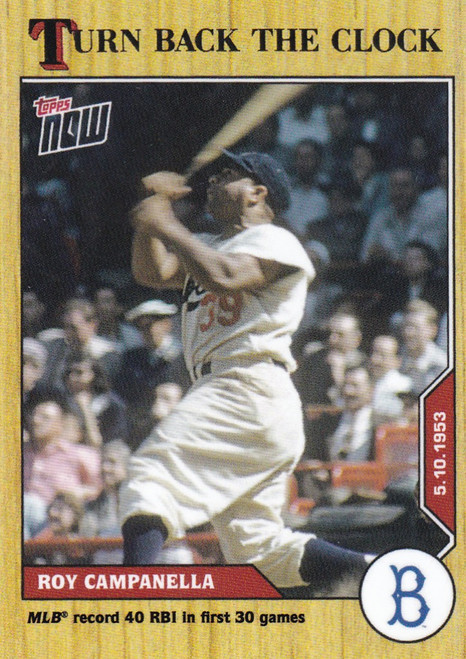 2020 TURN BACK THE CLOCK #41 ROY CAMPANELLA- BROOKLYN DODGERS