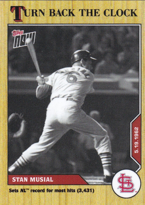 2020 TURN BACK THE CLOCK #50 STAN MUSIAL- ST LOUIS CARDINALS