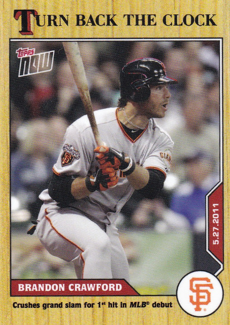 2020 TURN BACK THE CLOCK #58 BRANDON CRAWFORD- SAN FRANCISCO GIANTS