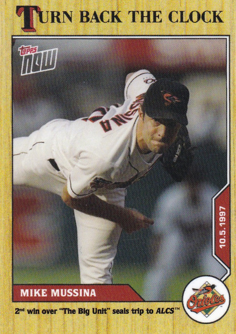 2020 TURN BACK THE CLOCK #189 MIKE MUSSINA- BALTIMORE ORIOLES