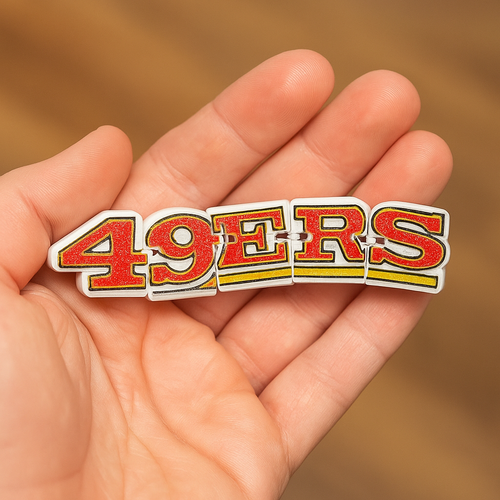 San Francisco 49ers Flexi Logo Sign – 3D Printed Flexible Desk Toy