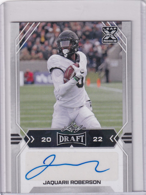 2022 Leaf Draft Auto Jaquarii Roberson - Dallas Cowboys