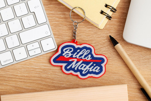 Buffalo Bills "Bills Mafia" Keychain – Fan Gift, Stocking Stuffer