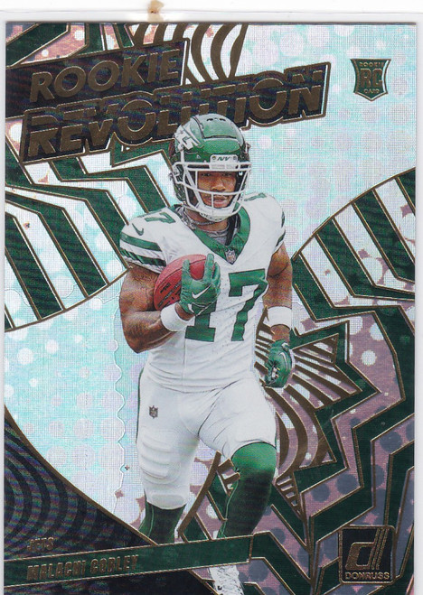 2025 Panini Donruss #34 Malachi Corley Rookie Revolution New York Jets