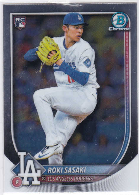 2025 Bowman Chrome #12 Roki Sasaki RC Los Angeles Dodgers
