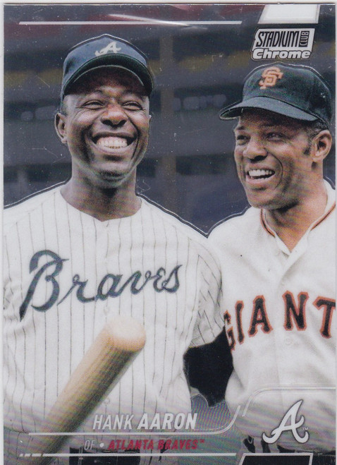 2022 Topps Stadium Club #218 Hank Aaron Atlanta Braves