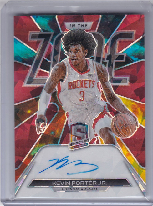2021 PANINI SPECTRA #ITZ-KPJ KEVIN PORTER JR AUTO 34/49- HOUSTON ROCKETS