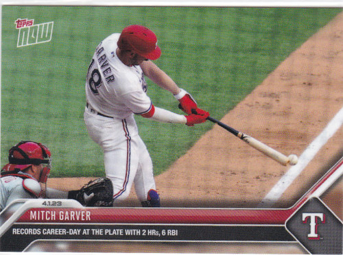 2023 TOPPS NOW #19 MITCH GARVER- TEXAS RANGERS
