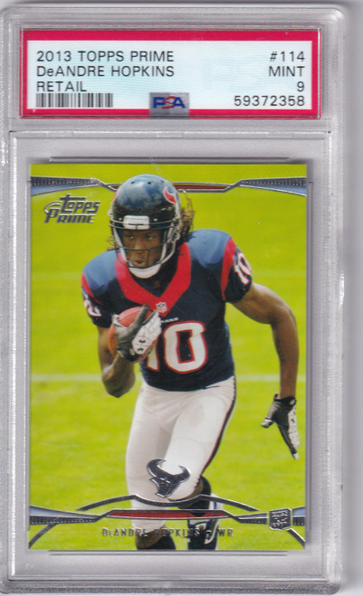 2013 Topps Prime PSA 9 #114 DeAndre Hopkins - Houston Texans