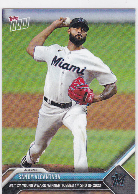 2023 TOPPS NOW #46 SANDY ALCANTARA- MIAMI MARLINS